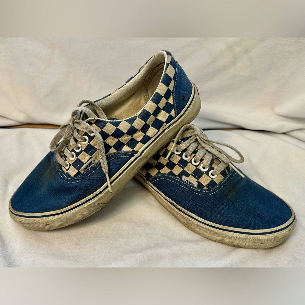 Vans Era men’s size 10 blue checker